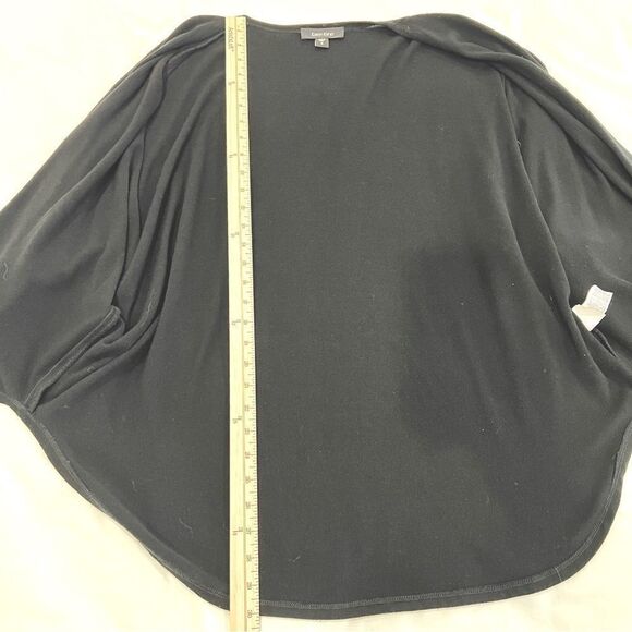 Karen Kane Black Open Front Cardigan Hi Low Dolman Sleeve Stretch Knit Small - Picture 5 of 9